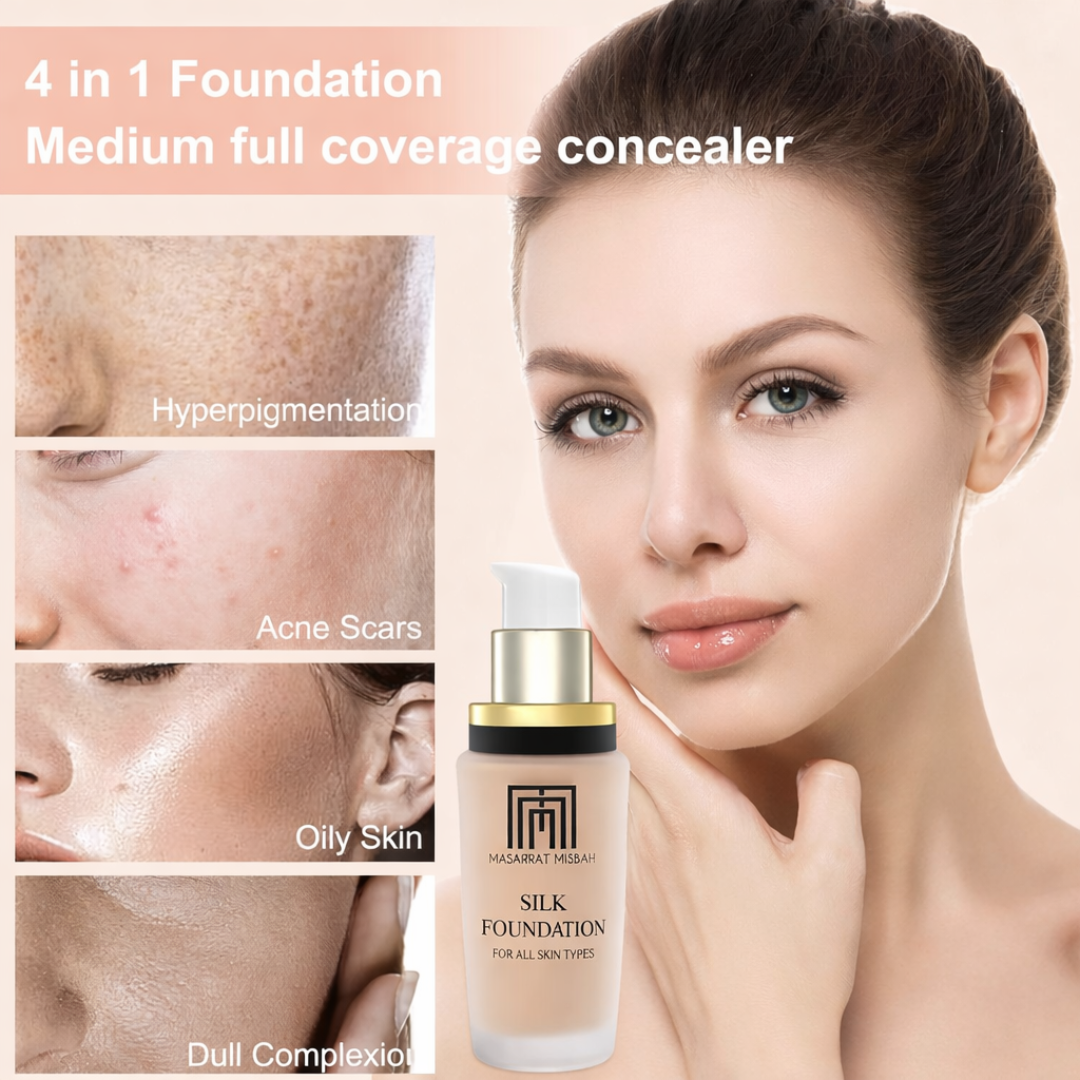 Buy MM Silk Foundation & Get Beauty blender FREE