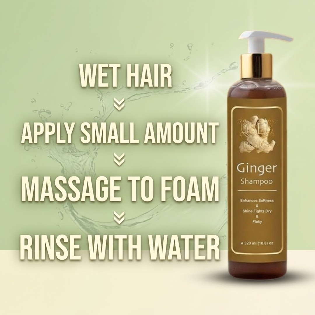 SL Basics Ginger Oil & Shampoo Duo - Reduces Hair Fall, Dandruff & Makes Hair Thicker and Softer