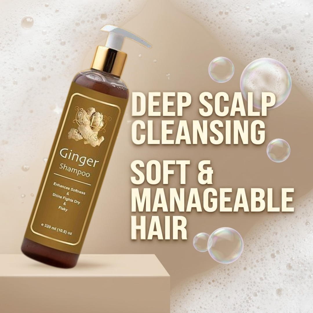 SL Basics Ginger Oil & Shampoo Duo - Reduces Hair Fall, Dandruff & Makes Hair Thicker and Softer
