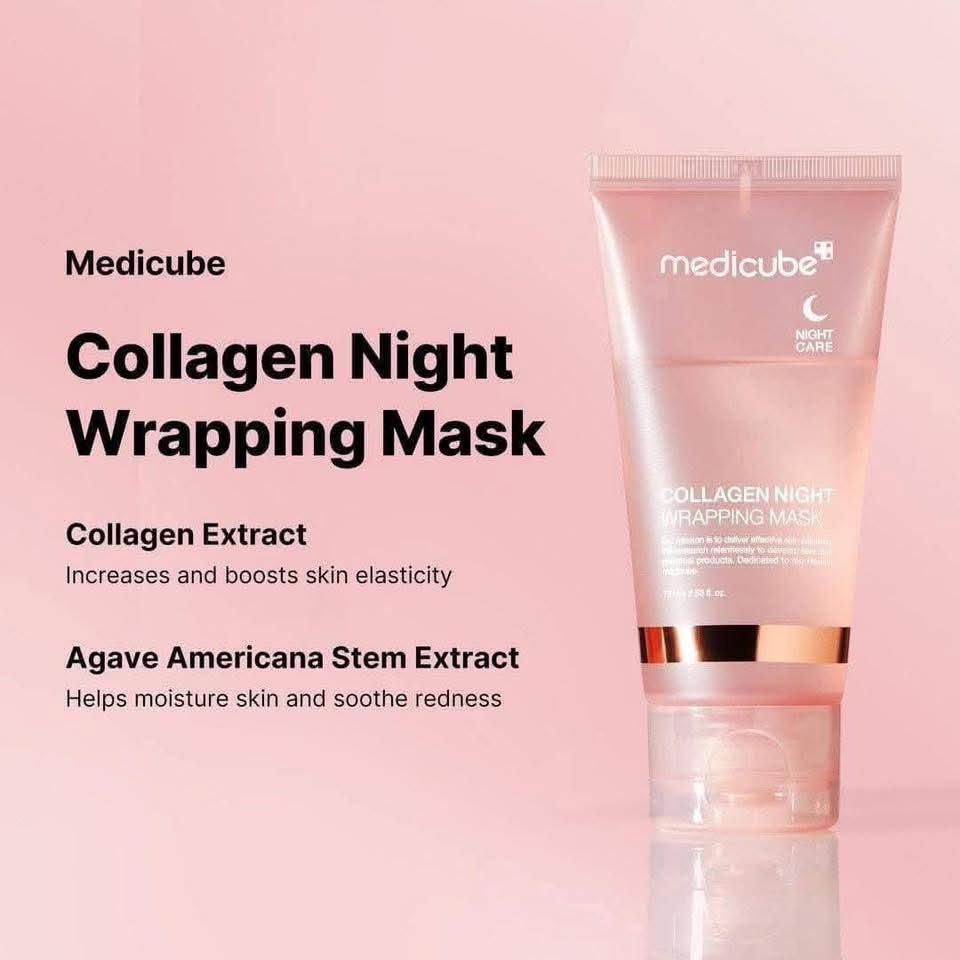 Medicube Collagen Overnight Peel-Off Mask – Firming, Hydrating & Brightening Korean Skincare